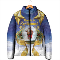 Samoa Christmas Padded Jacket Snow Globe With Samoan Santa LT05 - Polynesian Pride