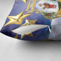 Samoa Christmas Pillow Cover Snow Globe With Samoan Santa - Polynesian Pride