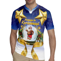 Samoa Christmas Rugby Jersey Snow Globe With Samoan Santa LT05 - Polynesian Pride