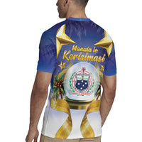 Samoa Christmas Rugby Jersey Snow Globe With Samoan Santa LT05 - Polynesian Pride