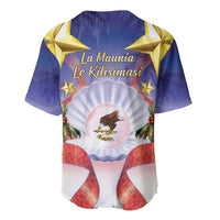 American Samoa Christmas Baseball Jersey Seashell Santa Beach Vibes - Polynesian Pride