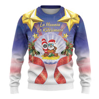 American Samoa Christmas Ugly Christmas Sweater Seashell Santa Beach Vibes LT05 - Polynesian Pride
