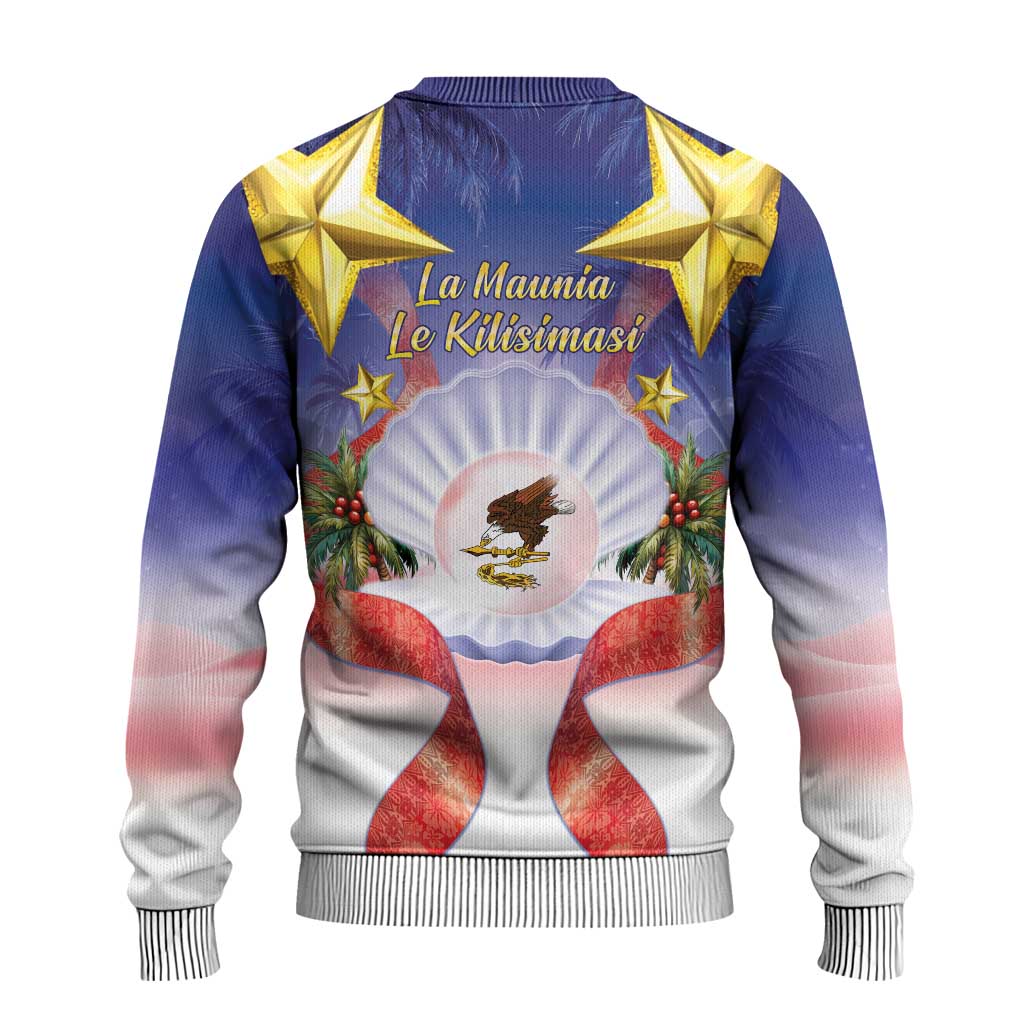 American Samoa Christmas Ugly Christmas Sweater Seashell Santa Beach Vibes LT05 - Polynesian Pride