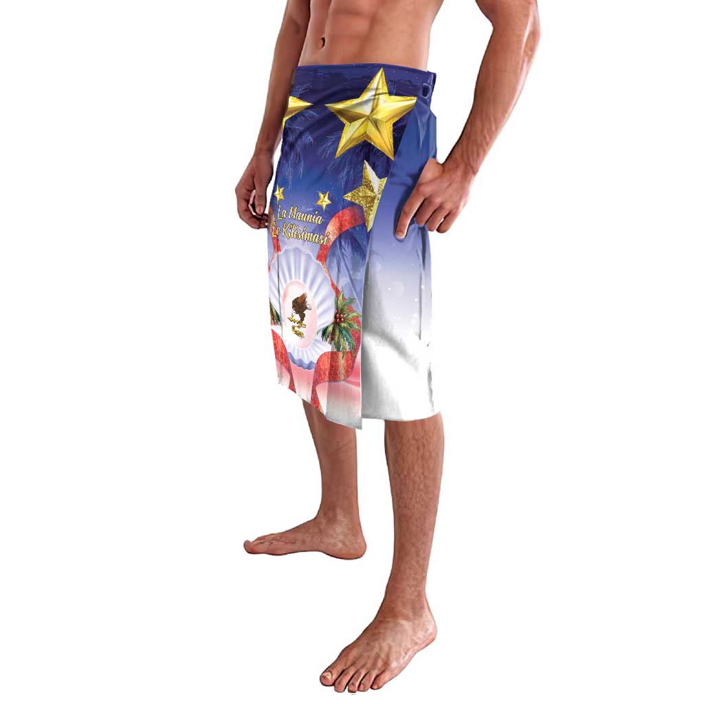 American Samoa Christmas Lavalava Seashell Santa Beach Vibes - Polynesian Pride