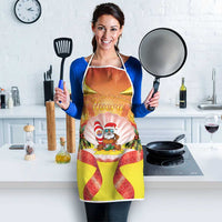 French Polynesia Christmas Apron Seashell Santa Beach Vibes LT05 - Polynesian Pride