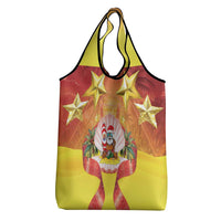 French Polynesia Christmas Grocery Bag Seashell Santa Beach Vibes LT05 - Polynesian Pride