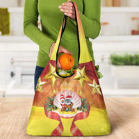 French Polynesia Christmas Grocery Bag Seashell Santa Beach Vibes LT05 - Polynesian Pride
