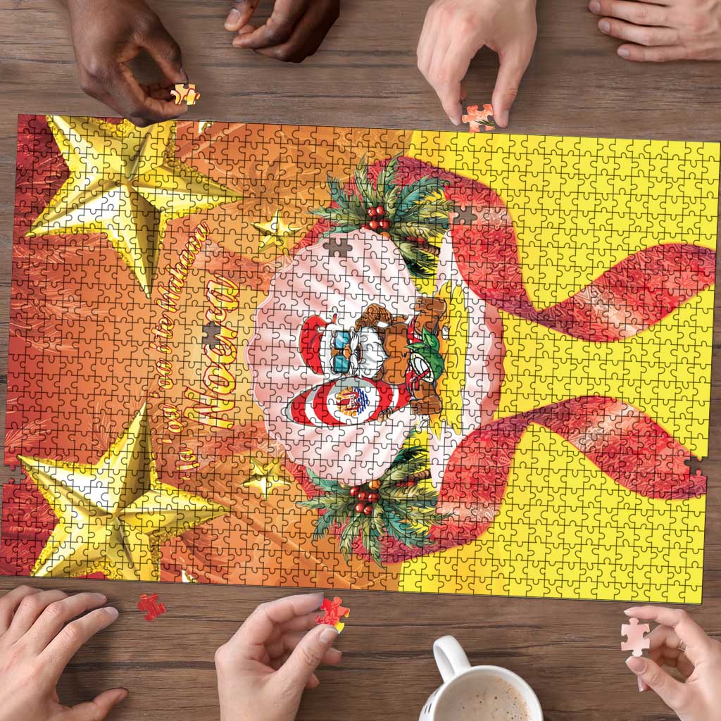 French Polynesia Christmas Puzzle Seashell Santa Beach Vibes LT05 - Polynesian Pride