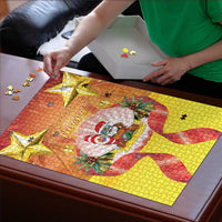 French Polynesia Christmas Puzzle Seashell Santa Beach Vibes LT05 - Polynesian Pride