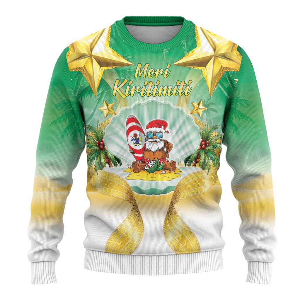 Cook Islands Christmas Ugly Christmas Sweater Seashell Santa Beach Vibes - Polynesian Pride