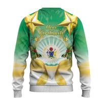 Cook Islands Christmas Ugly Christmas Sweater Seashell Santa Beach Vibes - Polynesian Pride