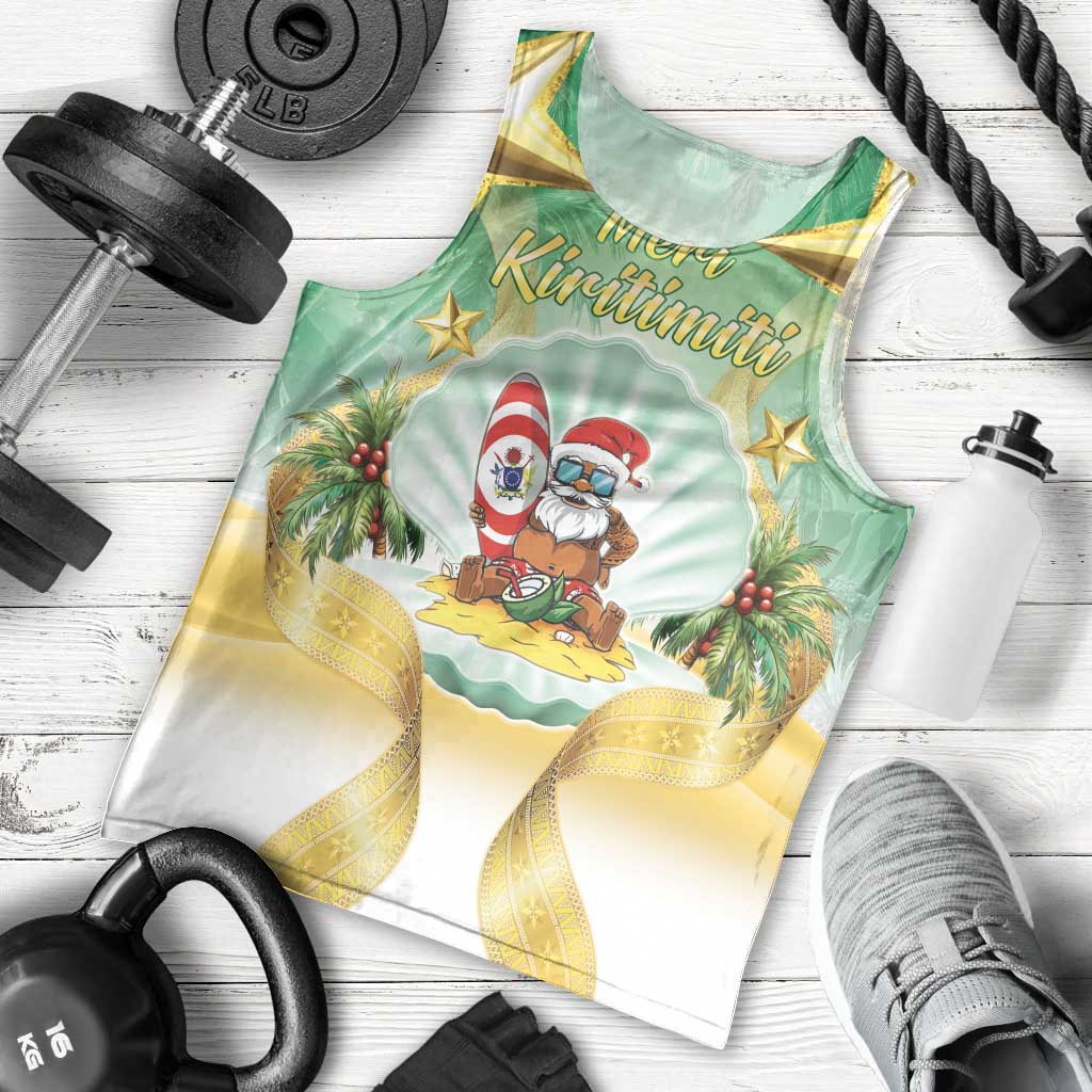 Cook Islands Christmas Men Tank Top Seashell Santa Beach Vibes - Polynesian Pride