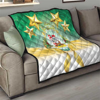 Cook Islands Christmas Quilt Seashell Santa Beach Vibes - Polynesian Pride