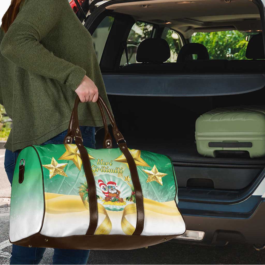 Cook Islands Christmas Travel Bag Seashell Santa Beach Vibes - Polynesian Pride