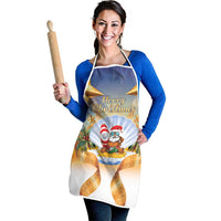 Marshall Islands Christmas Apron Seashell Santa Beach Vibes - Polynesian Pride