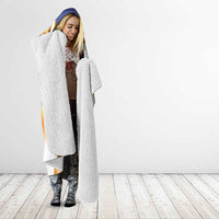 Marshall Islands Christmas Hooded Blanket Seashell Santa Beach Vibes - Polynesian Pride