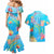 Under The Sea Scuba Diving Couples Matching Mermaid Dress and Hawaiian Shirt Polynesian Pattern LT05 - Polynesian Pride