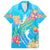 Under The Sea Scuba Diving Family Matching Off Shoulder Short Dress and Hawaiian Shirt Polynesian Pattern LT05 Dad's Shirt - Short Sleeve Blue - Polynesian Pride