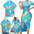 Under The Sea Scuba Diving Family Matching Short Sleeve Bodycon Dress and Hawaiian Shirt Polynesian Pattern LT05 - Polynesian Pride