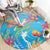 Under The Sea Scuba Diving Round Carpet Polynesian Pattern LT05 - Polynesian Pride