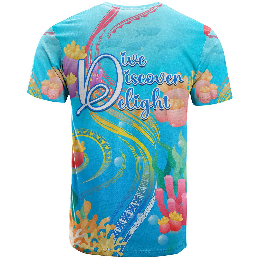 Under The Sea Scuba Diving T Shirt Polynesian Pattern LT05 - Polynesian Pride