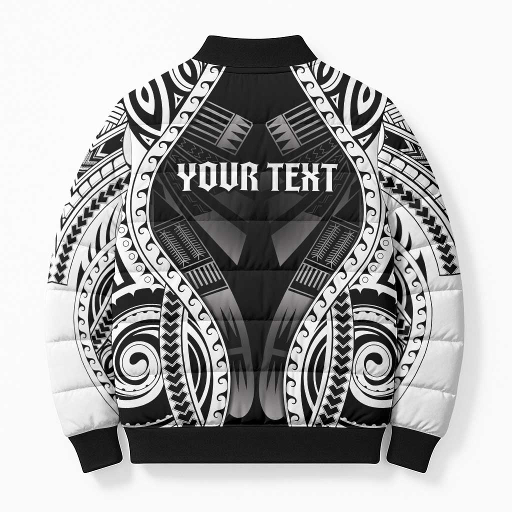Personalised Remember Samoa Black Saturday Bomber Puffer Jacket Samoa Mo Samoa LT05 - Polynesian Pride