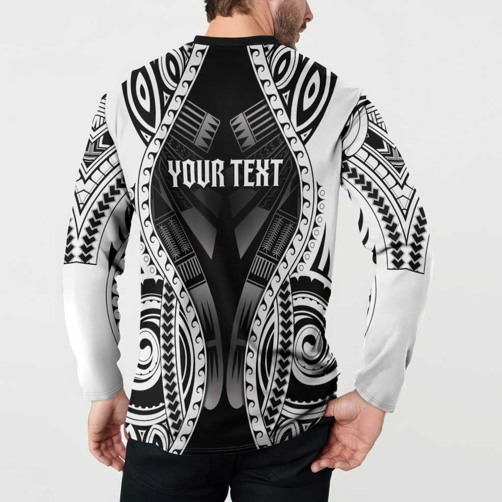 Personalised Remember Samoa Black Saturday Button Sweatshirt Samoa Mo Samoa LT05 - Polynesian Pride