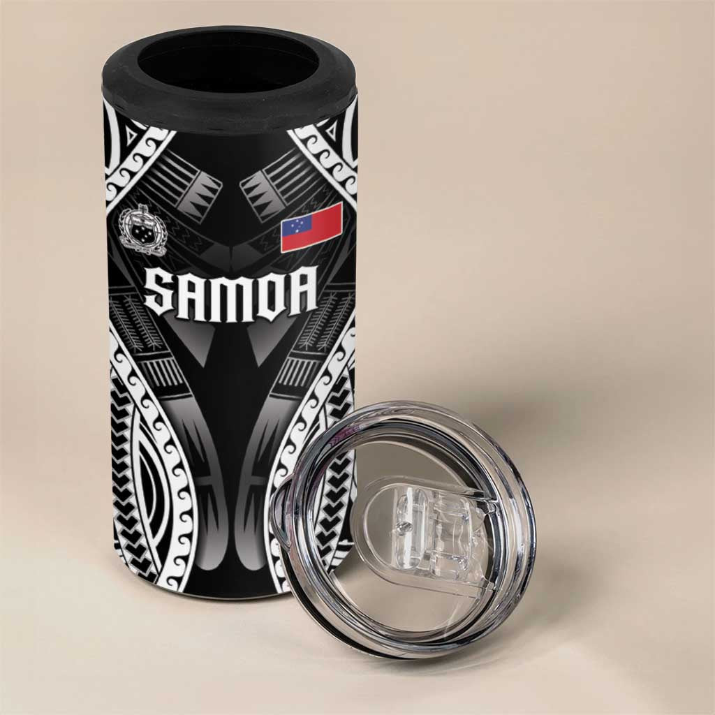 Personalised Remember Samoa Black Saturday 4 in 1 Can Cooler Tumbler Samoa Mo Samoa - Polynesian Pride