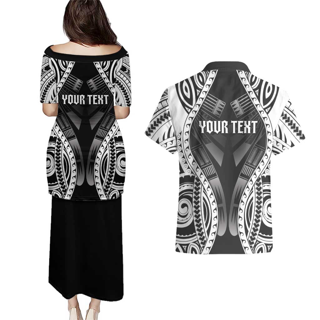 Personalised Remember Samoa Black Saturday Couples Matching Puletasi and Hawaiian Shirt Samoa Mo Samoa LT05 - Polynesian Pride