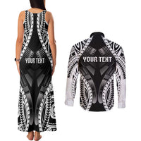 Personalised Remember Samoa Black Saturday Couples Matching Tank Maxi Dress and Long Sleeve Button Shirt Samoa Mo Samoa LT05 - Polynesian Pride