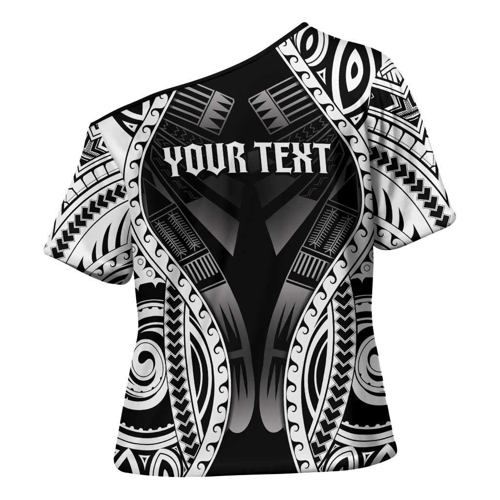 Personalised Remember Samoa Black Saturday Cross Shoulder Shirt Samoa Mo Samoa LT05 - Polynesian Pride