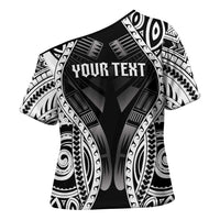 Personalised Remember Samoa Black Saturday Cross Shoulder Shirt Samoa Mo Samoa LT05 - Polynesian Pride