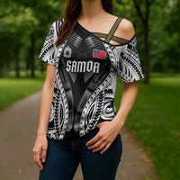 Personalised Remember Samoa Black Saturday Cross Shoulder Shirt Samoa Mo Samoa LT05 - Polynesian Pride