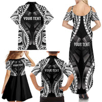 Personalised Remember Samoa Black Saturday Family Matching Summer Maxi Dress and Hawaiian Shirt Samoa Mo Samoa - Polynesian Pride