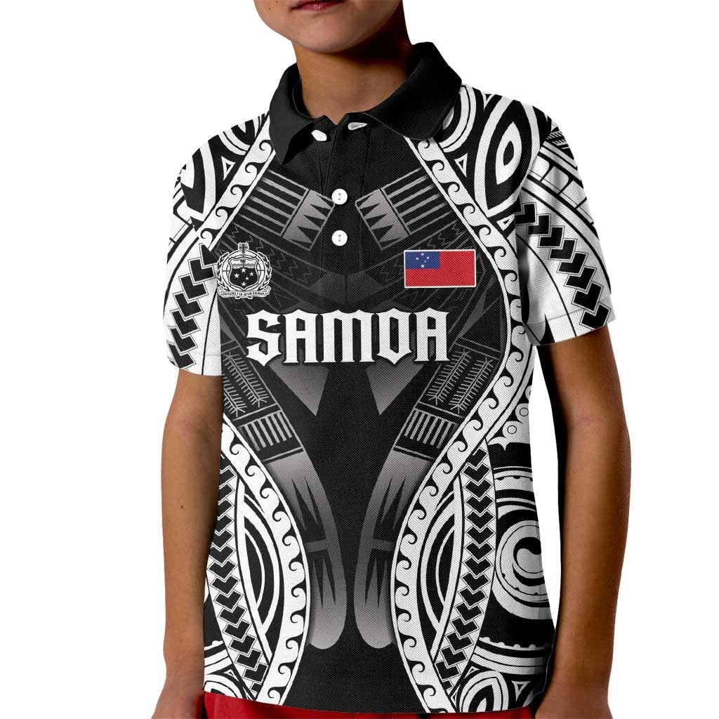 Personalised Remember Samoa Black Saturday Kid Polo Shirt Samoa Mo Samoa LT05 Kid Black - Polynesian Pride