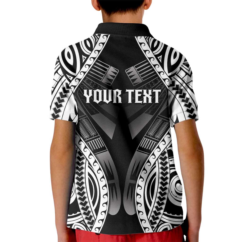 Personalised Remember Samoa Black Saturday Kid Polo Shirt Samoa Mo Samoa LT05 - Polynesian Pride