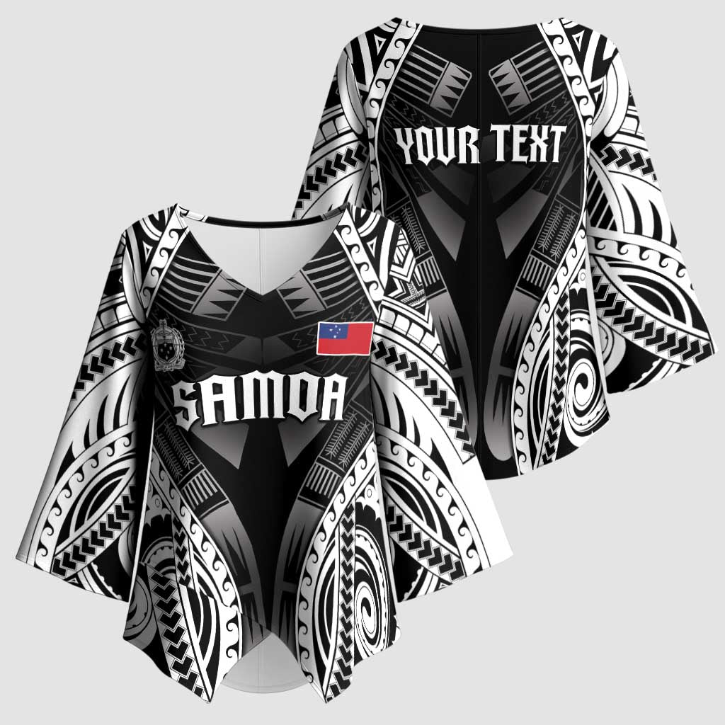 Personalised Remember Samoa Black Saturday Kimono Sleeve Blouse Samoa Mo Samoa LT05 - Polynesian Pride