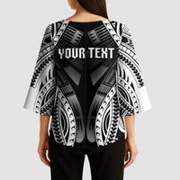 Personalised Remember Samoa Black Saturday Kimono Sleeve Blouse Samoa Mo Samoa LT05 - Polynesian Pride