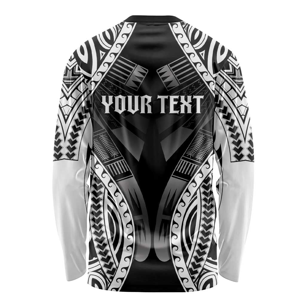 Personalised Remember Samoa Black Saturday Long Sleeve Shirt Samoa Mo Samoa LT05 - Polynesian Pride
