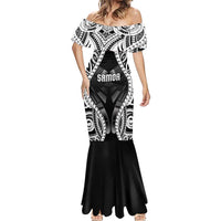 Personalised Remember Samoa Black Saturday Mermaid Dress Samoa Mo Samoa LT05 - Polynesian Pride