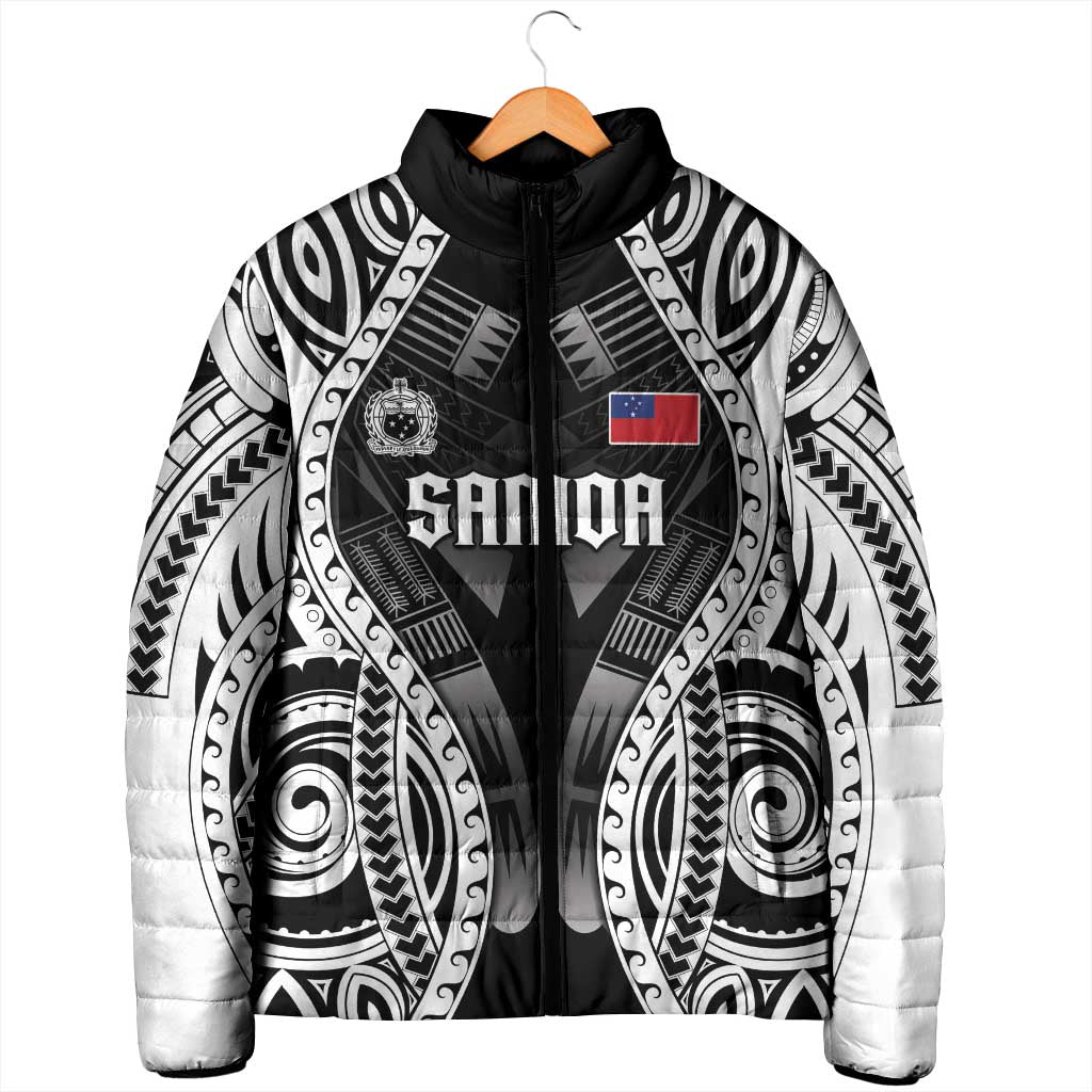 Personalised Remember Samoa Black Saturday Padded Jacket Samoa Mo Samoa LT05 - Polynesian Pride
