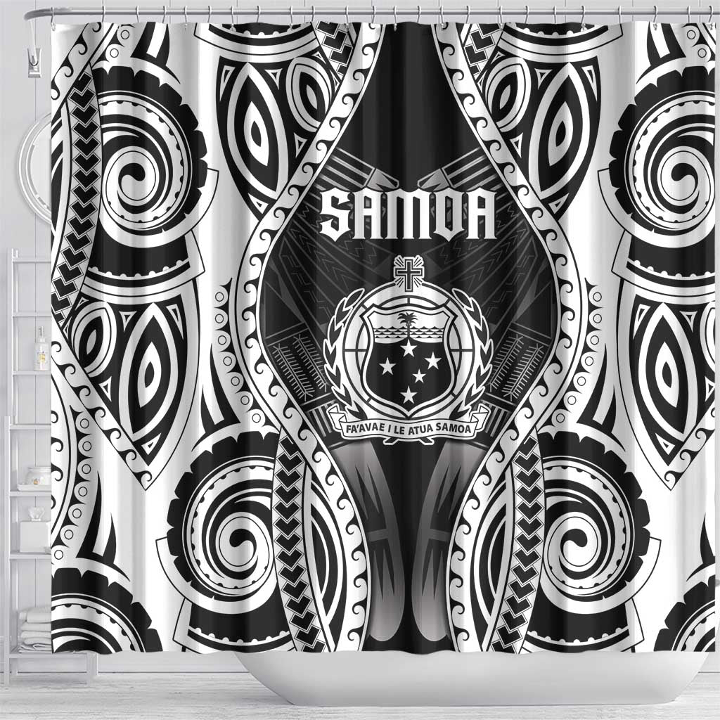 Remember Samoa Black Saturday Shower Curtain Samoa Mo Samoa - Polynesian Pride