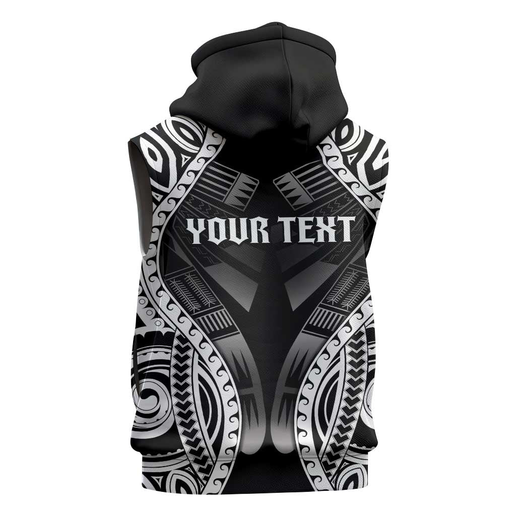 Personalised Remember Samoa Black Saturday Sleeveless Hoodie Samoa Mo Samoa LT05 - Polynesian Pride