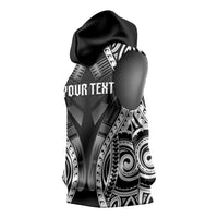 Personalised Remember Samoa Black Saturday Sleeveless Hoodie Samoa Mo Samoa LT05 - Polynesian Pride