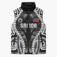 Personalised Remember Samoa Black Saturday Sleeveless Puffer Jacket Samoa Mo Samoa LT05 Unisex Black - Polynesian Pride