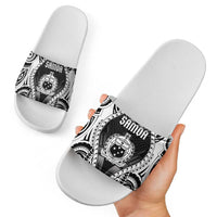 Remember Samoa Black Saturday Slide Sandals Samoa Mo Samoa LT05 - Polynesian Pride