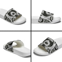 Remember Samoa Black Saturday Slide Sandals Samoa Mo Samoa LT05 - Polynesian Pride