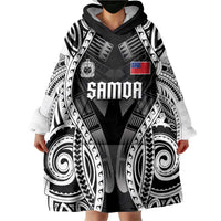 Personalised Remember Samoa Black Saturday Wearable Blanket Hoodie Samoa Mo Samoa LT05 - Polynesian Pride