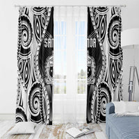 Remember Samoa Black Saturday Window Curtain Samoa Mo Samoa - Polynesian Pride