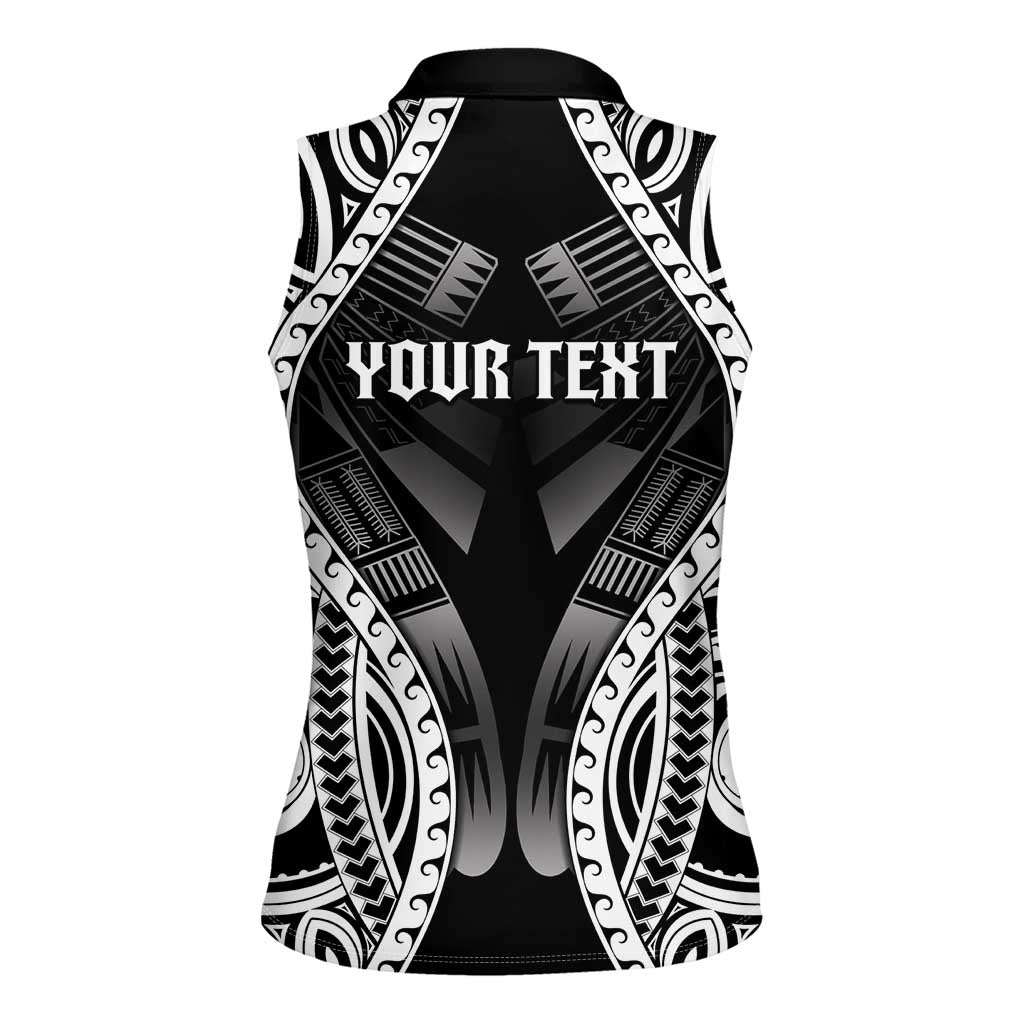 Personalised Remember Samoa Black Saturday Women Sleeveless Polo Shirt Samoa Mo Samoa LT05 - Polynesian Pride